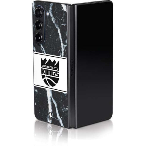 NBA Sacramento Kings Marble Galaxy Z Fold5 5G Skin